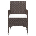 Elegante poly rattan tuinset met massief acaciahout ontwerp - Tuinsets