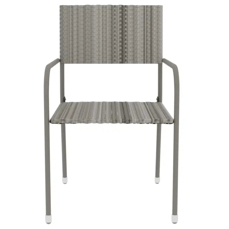 Elegante poly rattan tuinset voor buiten genieten - Grijs - Tuinsets