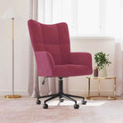 Elegante relaxfauteuil met hoogte verstelbaar en graden draaibaar ontwerp - Wijnrood / 1 - Fauteuils & Relaxfauteuils