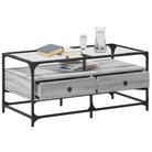 Elegante salontafel met glazen blad voor moderne woonkamer decoratie - Salontafels