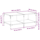 Elegante salontafel met glazen blad voor moderne woonkamers - Salontafels