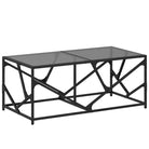 Elegante salontafel met glazen blad voor woonkamer decoratie - Salontafels