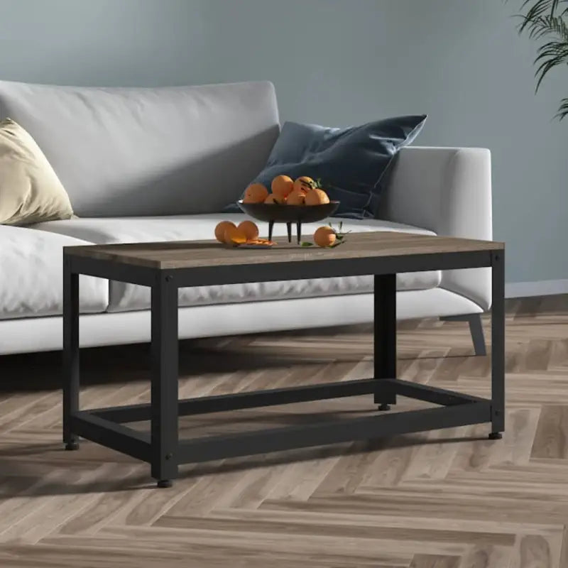 Elegante Salontafel met Sterk Ijzeren Frame - Grijs / 1 - Salontafels