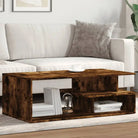 Elegante salontafel van bewerkt hout die eenvoudig schoon te maken - Gerookt eiken / 1 - Salontafels