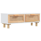 Elegante salontafel van bewerkt hout met natuurlijke uitstraling - Salontafels