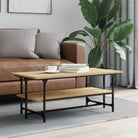 Elegante salontafel van bewerkt hout voor een moderne woonkamer - Sonoma eiken / 1 - Salontafels