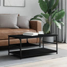 Elegante salontafel van bewerkt hout voor een stijlvolle woonkamer - Zwart / 1 - Salontafels