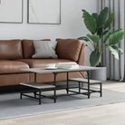 Elegante salontafel van bewerkt hout voor een stijlvolle woonkamer - Grijs sonoma / 1 - Salontafels