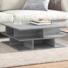 Elegante salontafel van bewerkt hout voor een stijlvolle woonkamer - Grijs sonoma / 1 - Salontafels