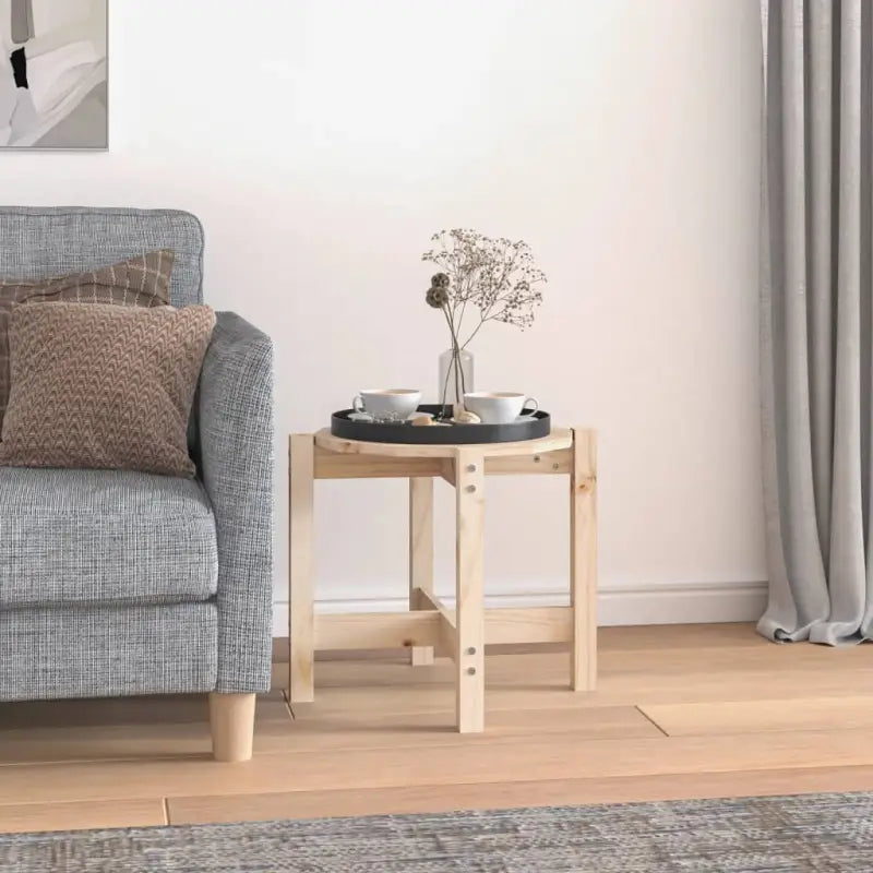 Elegante salontafel van massief grenenhout met rustieke uitstraling - Naturel / Ø 52.5 x 45 cm / 1 - Salontafels
