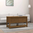 Elegante salontafel van massief grenenhout voor thuis - Honingbruin / 1 - Salontafels