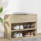 Schoenenbank 60X30X45 Cm Bewerkt Hout Kleurig