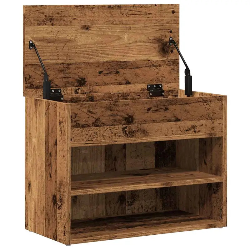 Schoenenbank 60X30X45 Cm Bewerkt Hout Kleurig