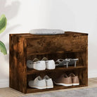 Schoenenbank 60X30X45 Cm Bewerkt Hout Kleurig