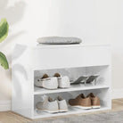 Schoenenbank 60X30X45 Cm Bewerkt Hout Kleurig