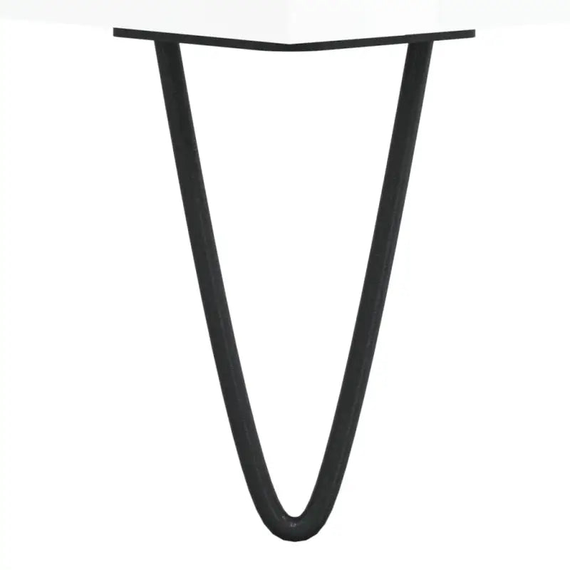 Elegante schoenenkast met bewerkt hout en metalen poten in hoogglans wit - Hoogglans wit / 1 - Schoenenrekken