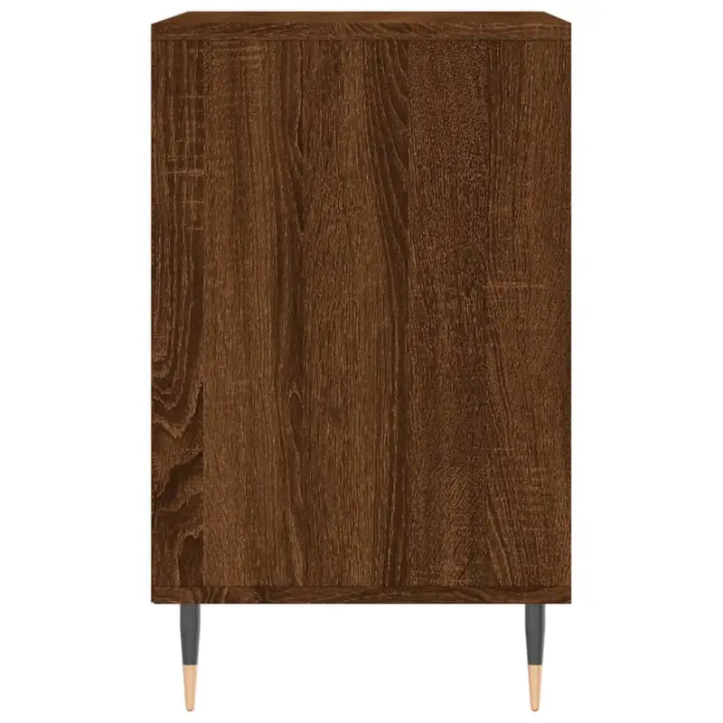 Elegante schoenenkast met bewerkt hout en metalen poten - Schoenenrekken