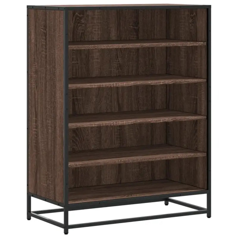 Elegante schoenenkast met bewerkt hout voor een opgeruimde entree - Schoenenrekken