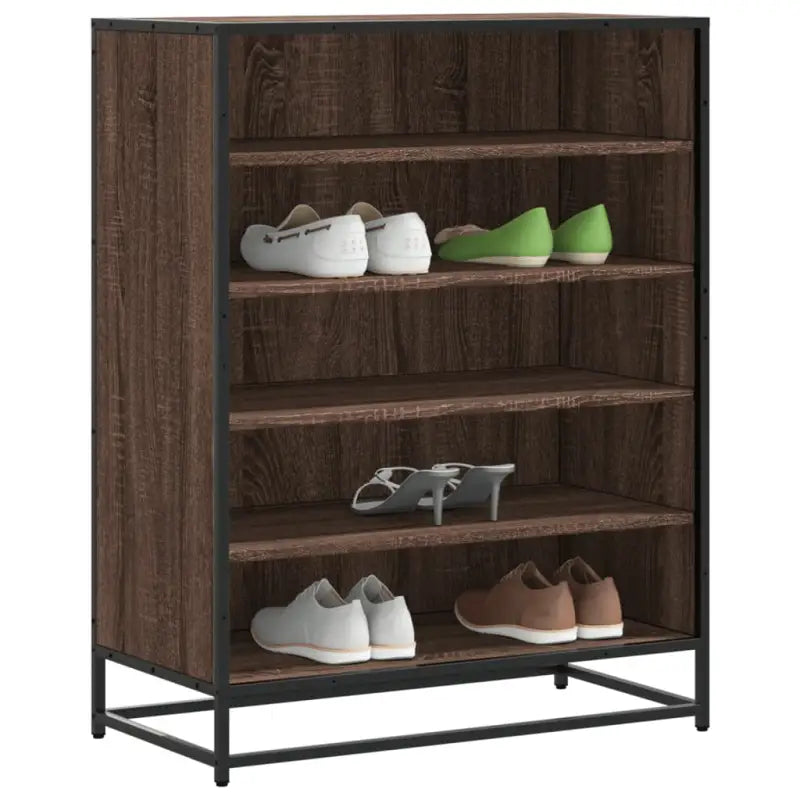 Elegante schoenenkast met bewerkt hout voor een opgeruimde entree - Schoenenrekken