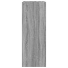 Elegante schoenenkast van bewerkt hout in grijs Sonoma eiken stijl - Schoenenrekken