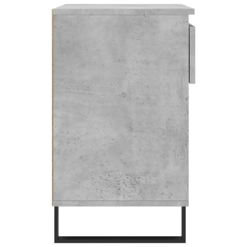 Elegante schoenenkast van bewerkt hout met metalen poten - Betongrijs / 1 - Schoenenrekken