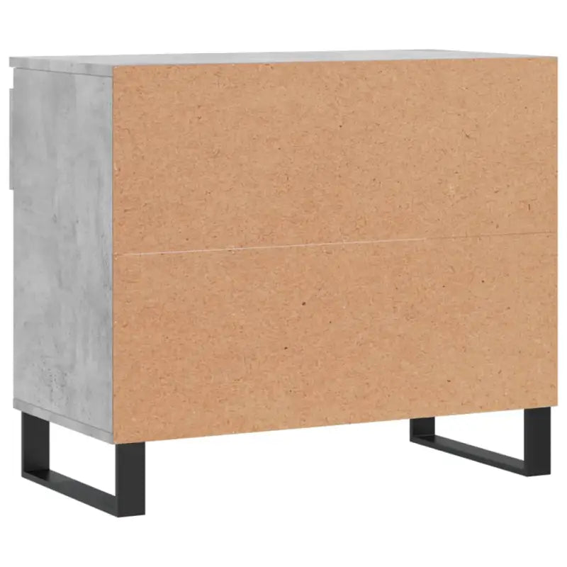 Elegante schoenenkast van bewerkt hout met metalen poten - Betongrijs / 1 - Schoenenrekken