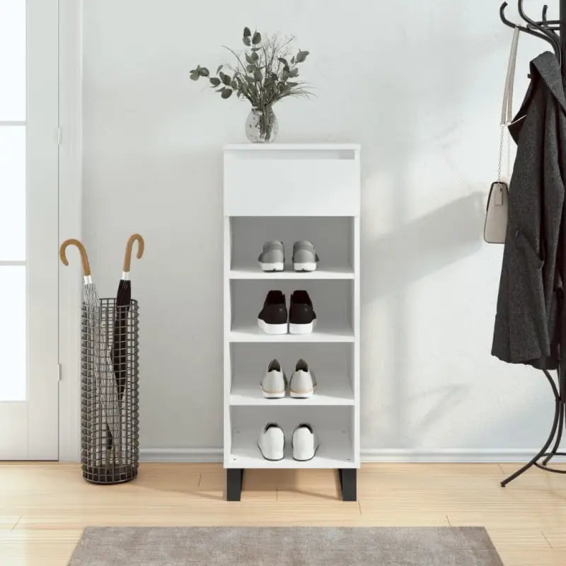 Schoenenkast 40X36X105 Cm Bewerkt Hout