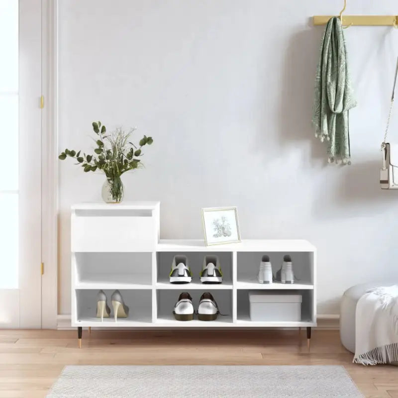 Schoenenkast 102X36X60 Cm Bewerkt Hout