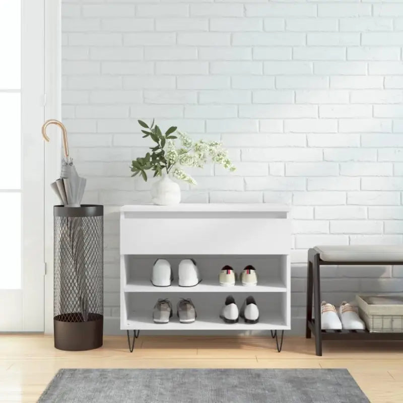 Schoenenkast 70X36X60 Cm Bewerkt Hout