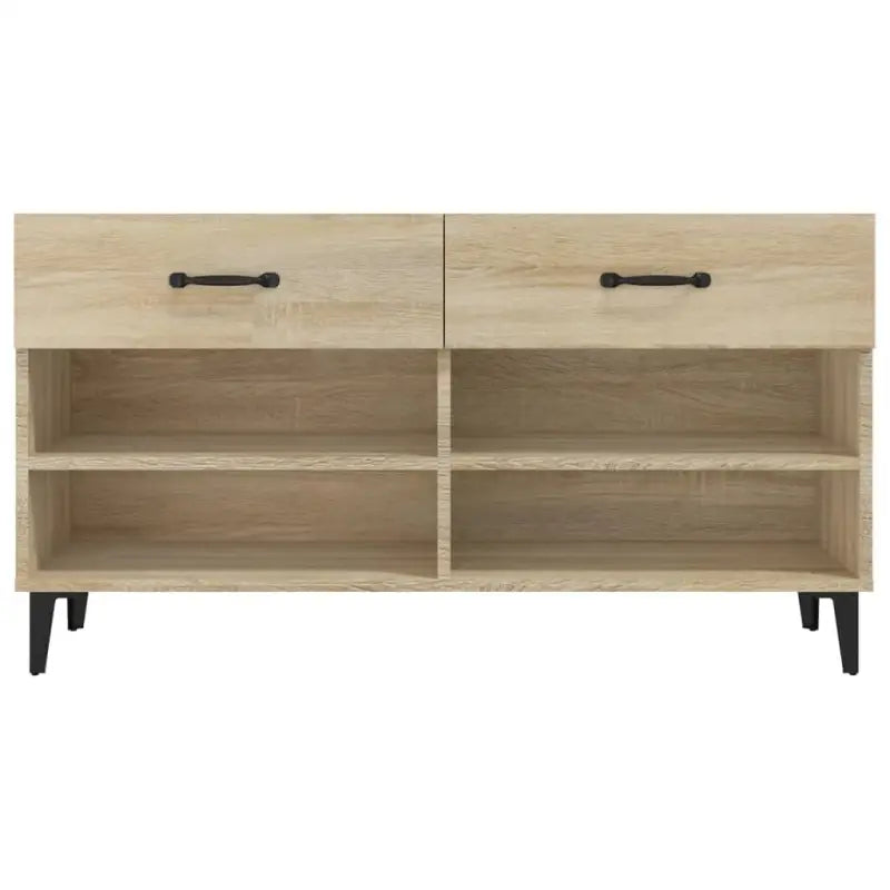 Elegante schoenenkast van bewerkt hout met trendy ontwerp - Schoenenrekken