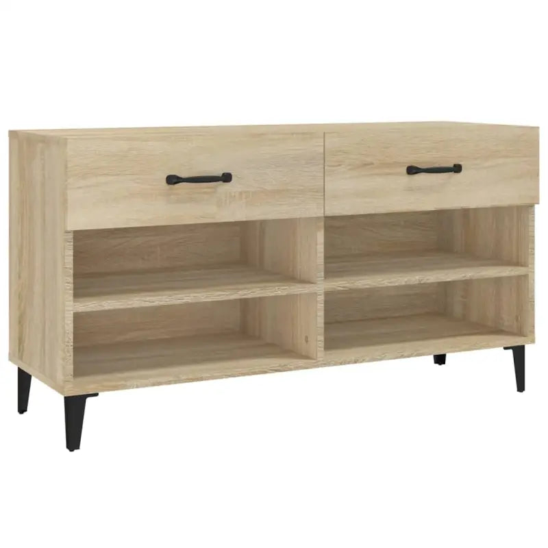 Elegante schoenenkast van bewerkt hout met trendy ontwerp - Schoenenrekken