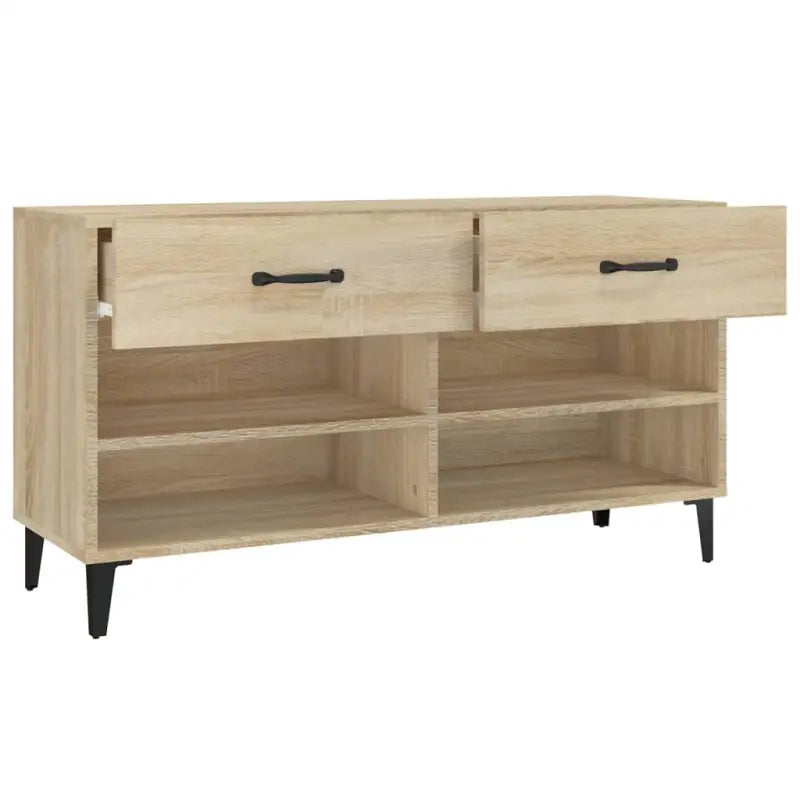 Elegante schoenenkast van bewerkt hout met trendy ontwerp - Schoenenrekken