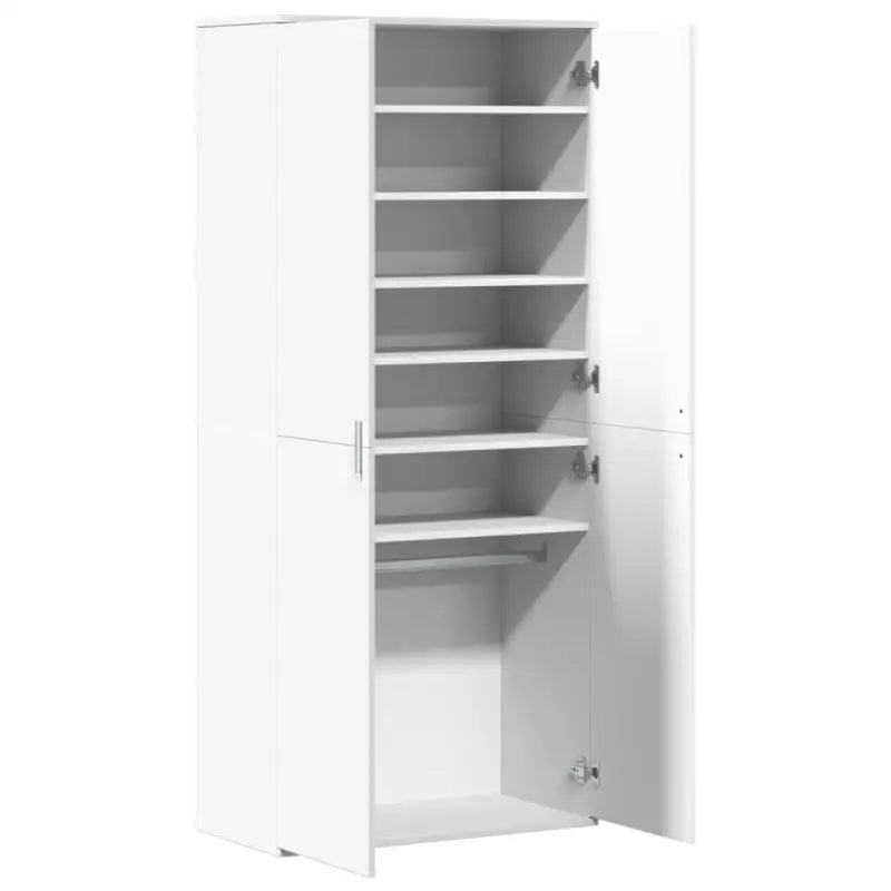 Schoenenkast 80X39X178 Cm Bewerkt Hout