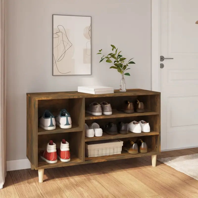 Schoenenkast 102X36X60 Cm Bewerkt Hout