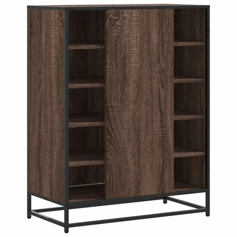 Elegante schoenenkast van bewerkt hout voor een opgeruimde omgeving - Schoenenrekken