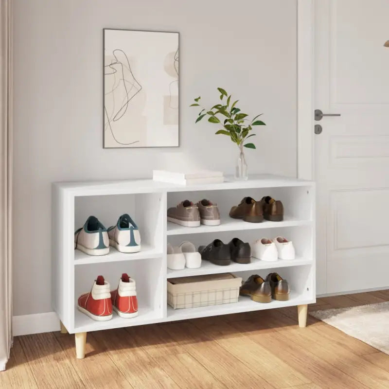 Schoenenkast 102X36X60 Cm Bewerkt Hout