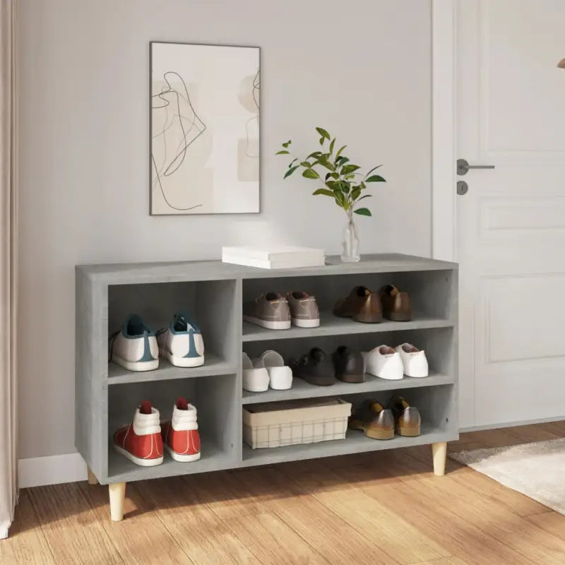 Schoenenkast 102X36X60 Cm Bewerkt Hout