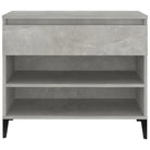 Elegante schoenenkast van bewerkt hout voor een opgeruimde ruimte - Betongrijs / 1 - Schoenenrekken