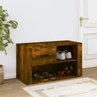 Elegante schoenenkast van bewerkt hout voor een opgeruimde ruimte - Gerookt eiken / 1 - Schoenenrekken
