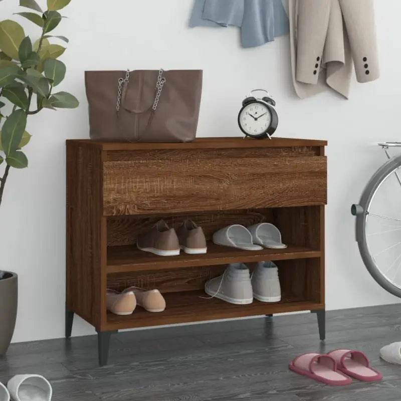 Schoenenkast 70X36X60 Cm Bewerkt Hout