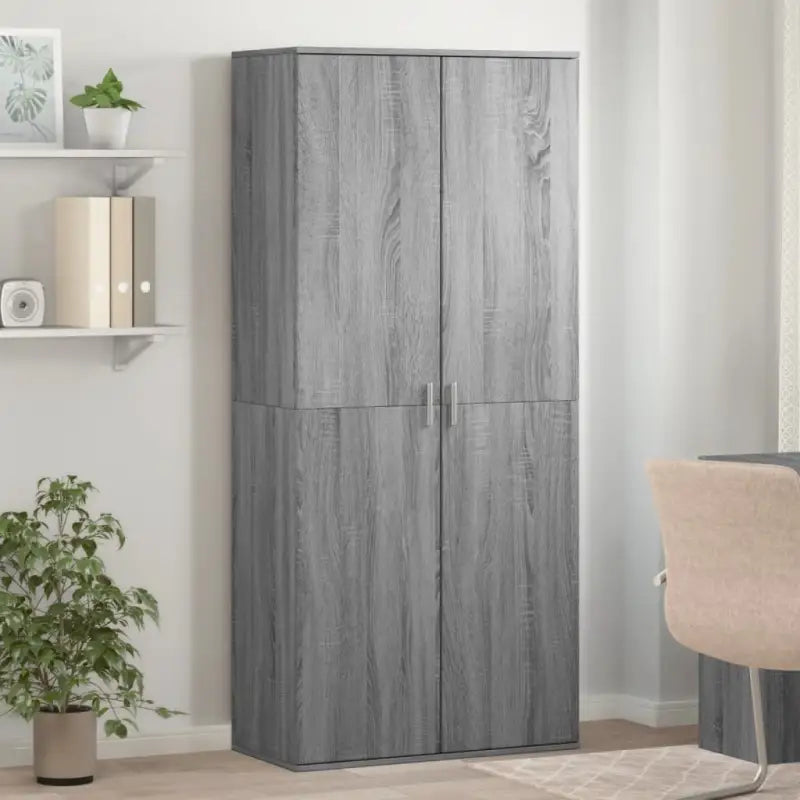 Elegante schoenenkast van duurzaam bewerkt hout voor een opgeruimde ruimte - Grijs sonoma / 1 - Schoenenrekken