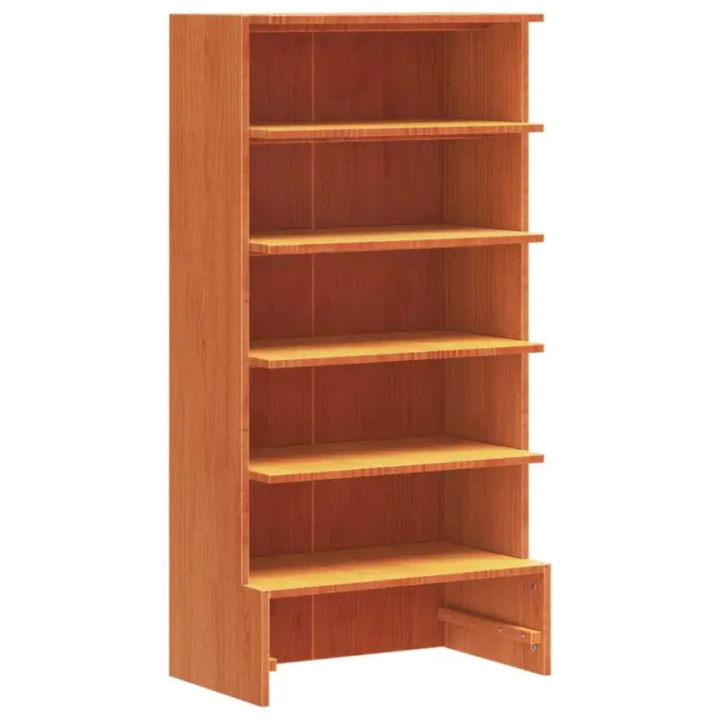 Elegante schoenenkast van massief grenenhout voor een opgeruimde ruimte - Bruin / 1 / 52 cm - Schoenenrekken
