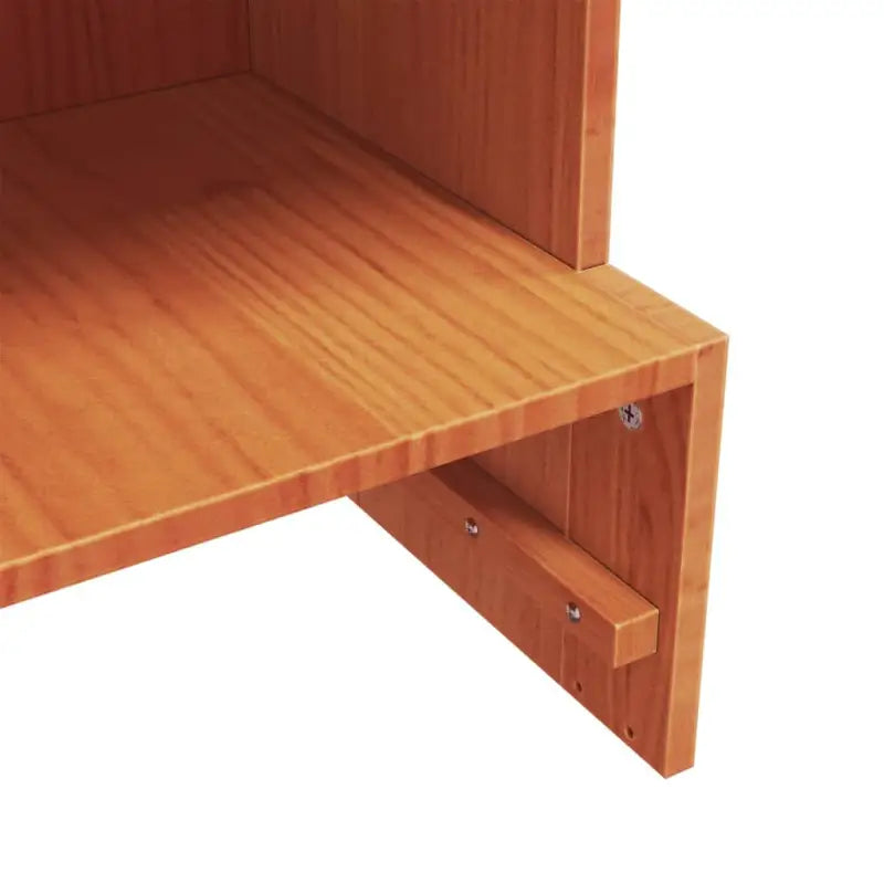 Elegante schoenenkast van massief grenenhout voor een opgeruimde ruimte - Bruin / 1 / 52 cm - Schoenenrekken