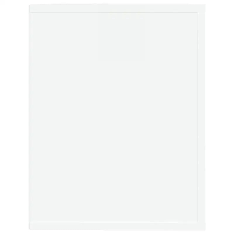 Elegante schoenenrek van bewerkt hout in hoogglans wit - Schoenenrekken