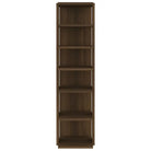 Elegante schoenenrek van bewerkt hout voor een georganiseerde opgeruimde ingang - bruin eikenkleur / 1 - Schoenenrekken