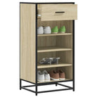 Elegante schoenenrek van bewerkt hout voor een opgeruimde omgeving - Sonoma eiken / 1 - Schoenenrekken