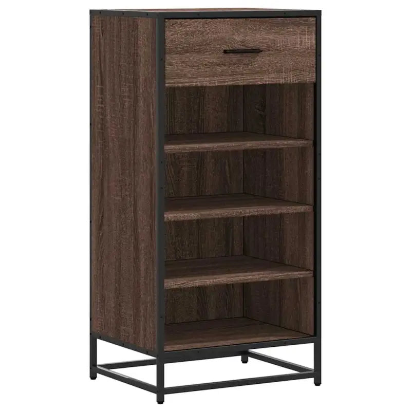Elegante schoenenrek van bewerkt hout voor een opgeruimde omgeving - Schoenenrekken