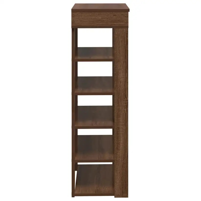 Elegante schoenenrek van bewerkt hout voor een opgeruimde ruimte - Schoenenrekken