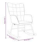 Elegante Schommelstoel met Blokpatroon voor een Modern Interieur - Schommelstoelen