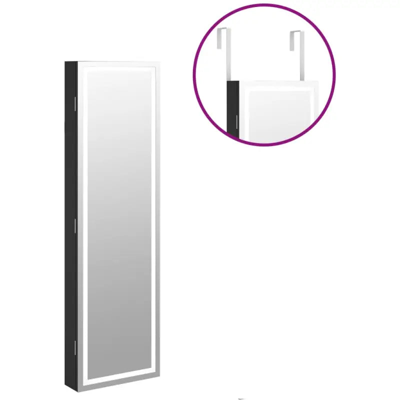 Elegante sieradenkast met LED-verlichting van duurzaam bewerkt hout - Spiegels